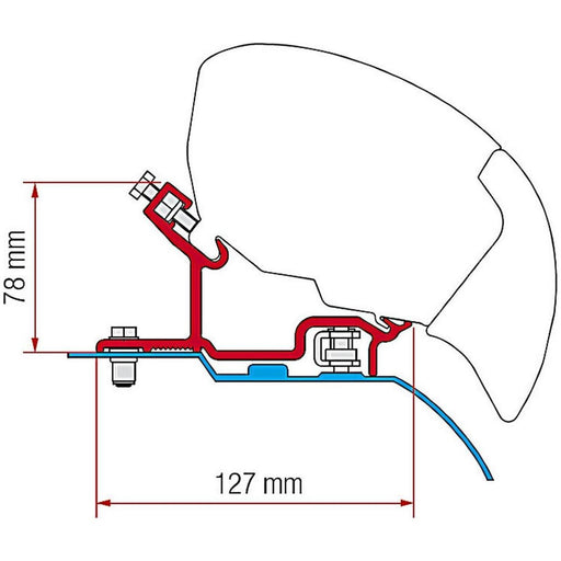 Fiamma Kit for Ducato/Jumper/Boxer H3 After 06 F65S Awning Fiamma - UK Camping And Leisure