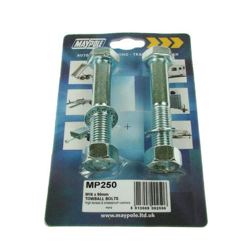 M16 NUTS BOLTS X 90mm & SHAKEPROOF WASHERS (PAIR) DP