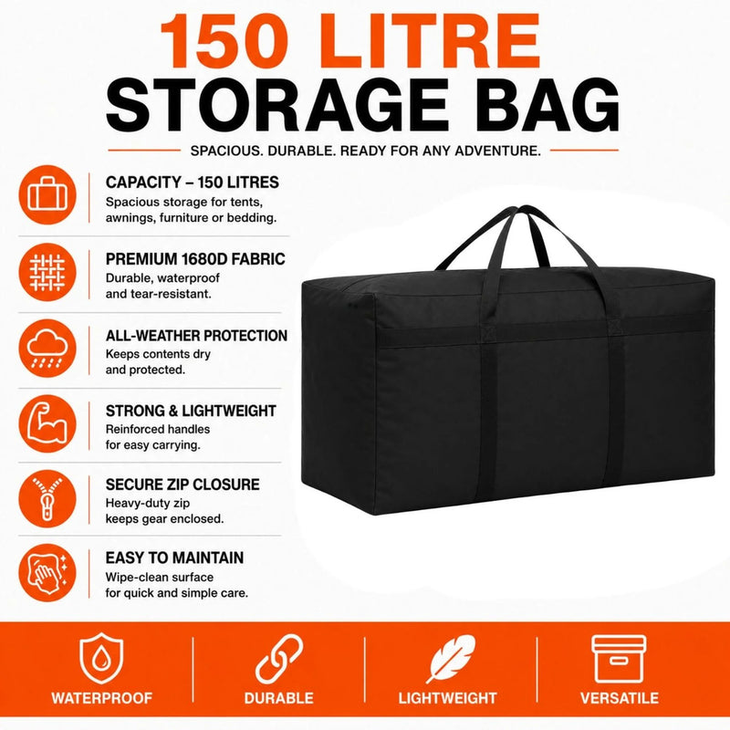 Olpro Extra Large Waterproof Storage Bag 150 Litre 1680D