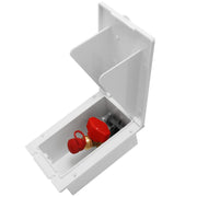 MPK Gas Outlet Box with Valve Signal White Caravan/Motorhome Nova - UK Camping And Leisure
