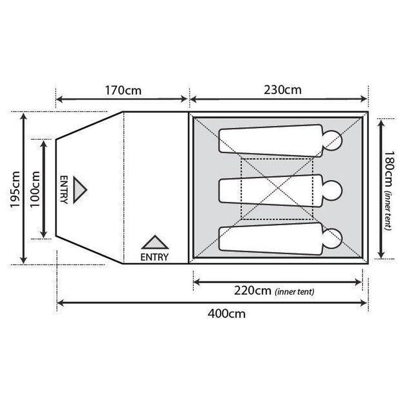 Outdoor Revolution Q Cruiser 3.0 Family Tent Outdoor Revolution - UK Camping And Leisure