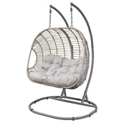 Dellonda Double Swinging Egg Chair with Cushion DG61 Dellonda - UK Camping And Leisure