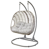 Dellonda Double Swinging Egg Chair with Cushion DG61