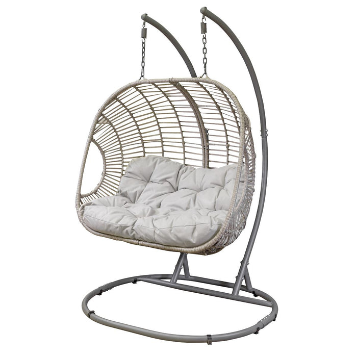 Dellonda Double Swinging Egg Chair with Cushion DG61 Dellonda - UK Camping And Leisure