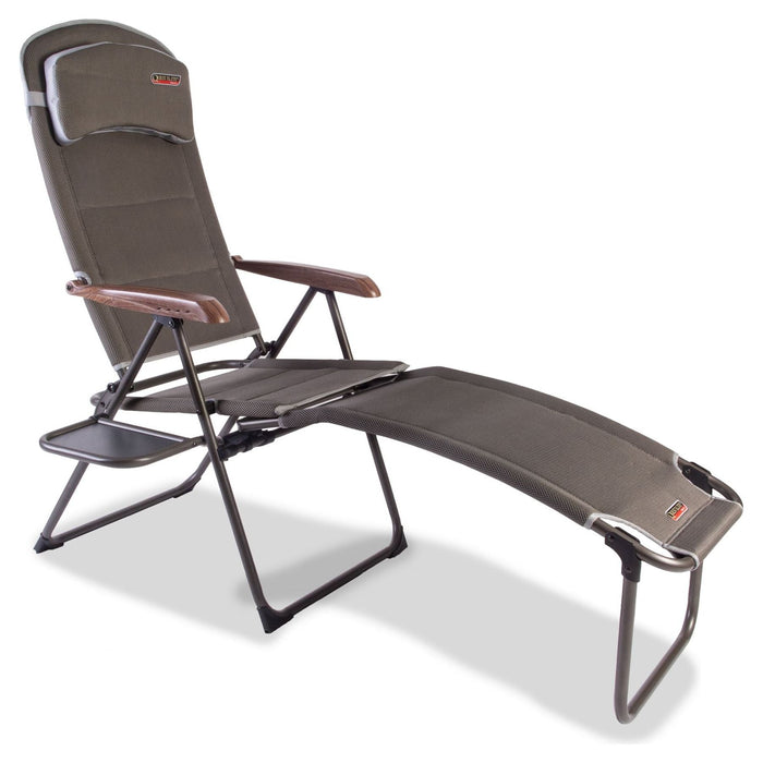 Naples Pro Recline Camping Chair with side table F1321 Quest - UK Camping And Leisure