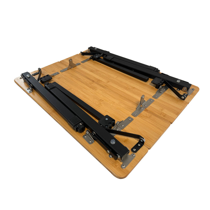 Olpro Bamboo Camping Table 4 Folding 65cm x 50cm Olpro - UK Camping And Leisure