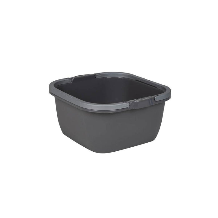 Bo-Camp Washing Bowl Square Polyethylene 13L Grey Bo-Camp - UK Camping And Leisure