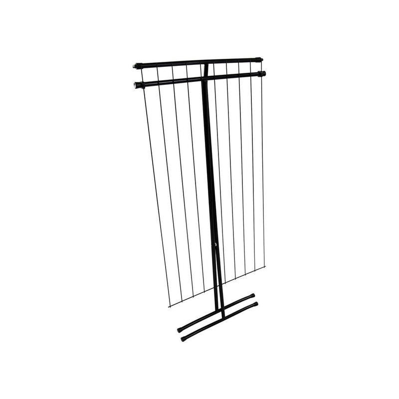 Bo-Camp Drying Rack Compact Steel Scissor Model Black 9M Bo-Camp - UK Camping And Leisure