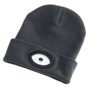 Draper Beanie Hat with Rechargeable Torch, One Size, 1W, 100 Lumens, Grey 99522 Draper - UK Camping And Leisure