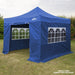 Dellonda Side Walls/Doors/Windows for Gazebo/Marquee Fits 2 x 2m Models - Blue Dellonda - UK Camping And Leisure