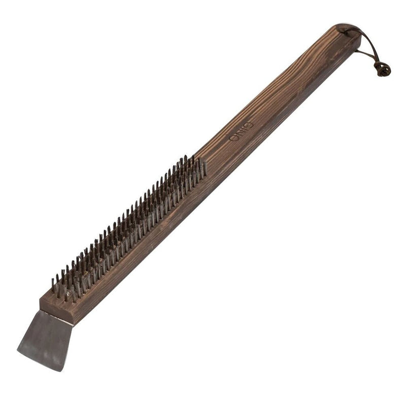 Gino Wooden Handle Wire Brush Gino - UK Camping And Leisure