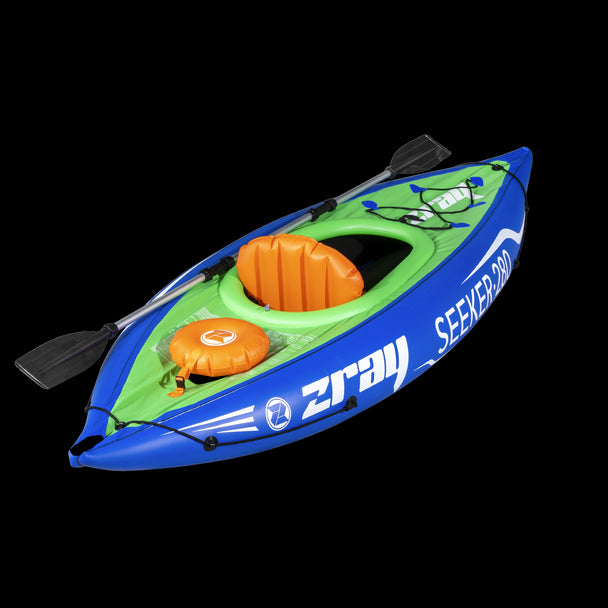 Dellonda Inflatable One-Person Kayak/Canoe Set with Pump, Carry Bag & Aluminium Oar Dellonda - UK Camping And Leisure