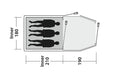 Outwell Earth 3 Plus Tunnel 3 Berth Tent Outwell - UK Camping And Leisure