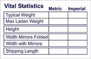 W4 Vital Statistics Sticker 37115 UK Camping And Leisure - UK Camping And Leisure