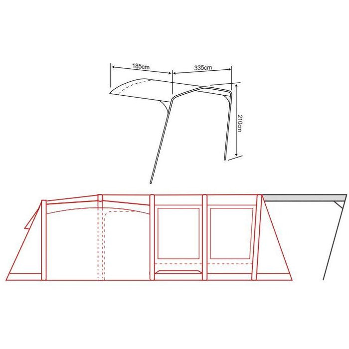 Outdoor Revolution Camp Star Sun Canopy 2023 (700 / 700SE) Outdoor Revolution - UK Camping And Leisure