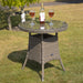 Dellonda Chester Rattan Wicker Round Outdoor Table with Tempered Glass Top Dellonda - UK Camping And Leisure