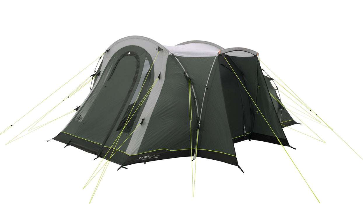 Outwell Nevada 5 Pole Tent Green 5 Person Outwell - UK Camping And Leisure