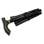 Black Folding Walking stick UK Camping And Leisure - UK Camping And Leisure
