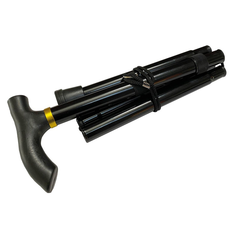 Black Folding Walking stick UK Camping And Leisure - UK Camping And Leisure