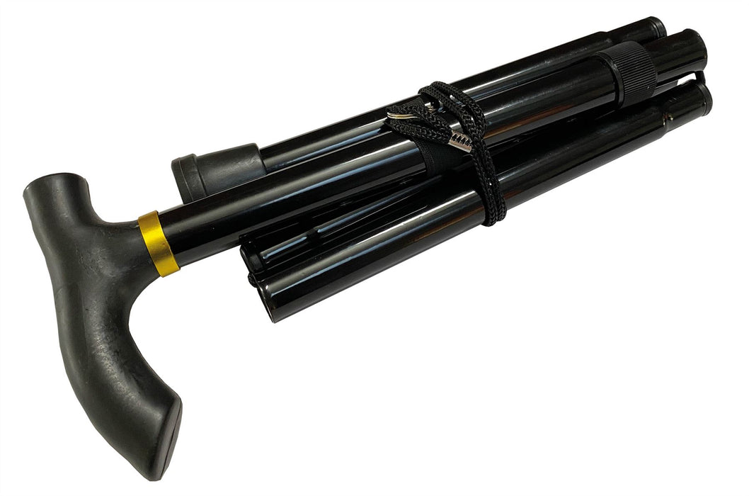Black Folding Walking stick UK Camping And Leisure - UK Camping And Leisure