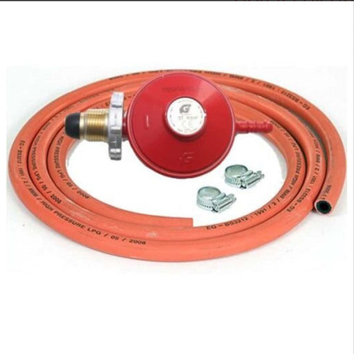 Royal Leisure Propane HW Regulator Gas Kit Inc: Propane Regulator w/ Handwheel 2m Gas Hose & 2 M00 Clips UK Camping And Leisure - UK Camping And Leisure