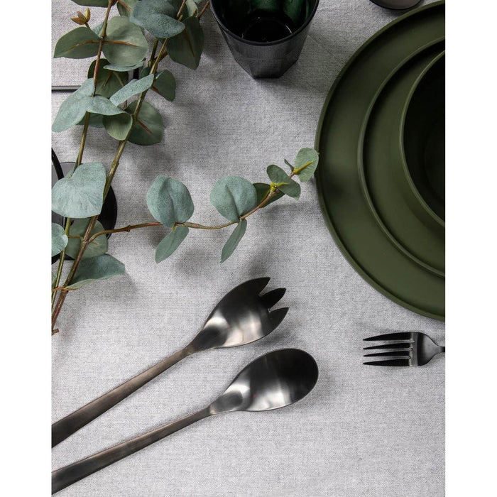 Bo-Camp Industrial Collection Salad Servers Fay 2 Pieces Black Bo-Camp - UK Camping And Leisure