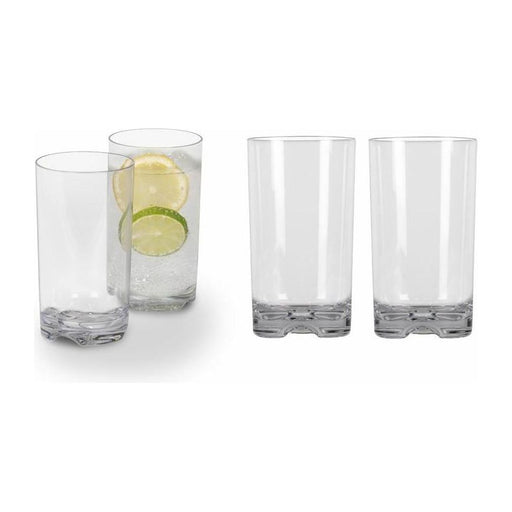 Kampa Polycarbonate Tall Camping Tumbler 420ml 4 Pack Kampa - UK Camping And Leisure