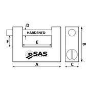 SAS Security Products SAS Padlock set for Ifor Williams Box Trailers - Image 5 of 6 | UK Camping and Leisure