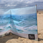 Olpro The Beach 5 Pole Windbreak (Wooden poles) 140CM High Olpro - UK Camping And Leisure