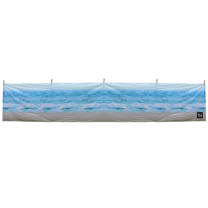 Olpro The Beach 5 Pole Windbreak (Wooden poles) 140CM High Olpro - UK Camping And Leisure