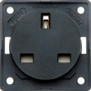 Berker 13A 250VAC 3-Pin Socket Outlet in Black Matt Finish Berker - UK Camping And Leisure