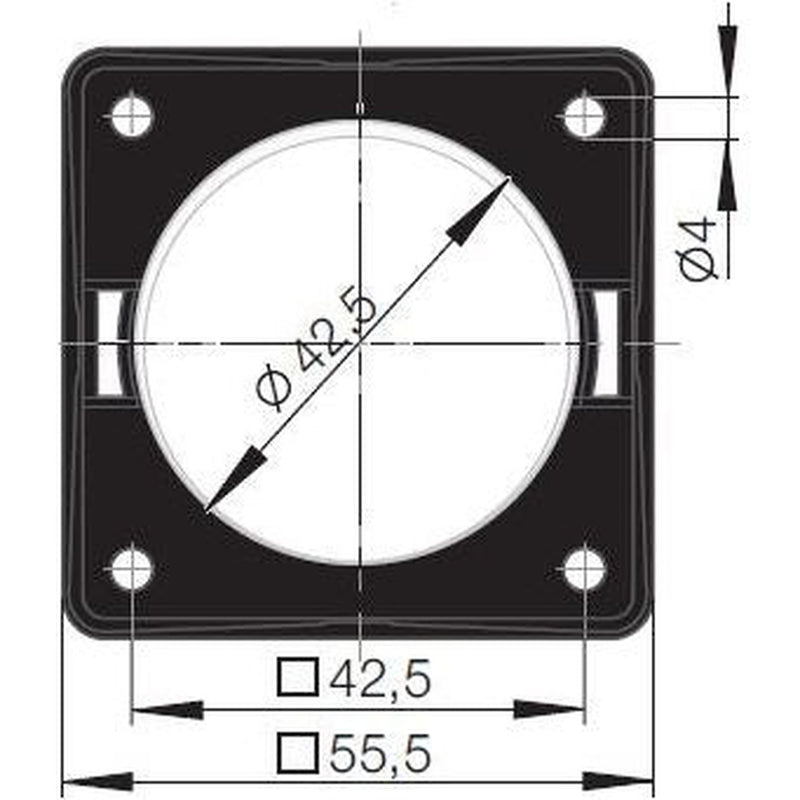 Berker 13A 250VAC 3-Pin Socket Outlet in Black Matt Finish Berker - UK Camping And Leisure