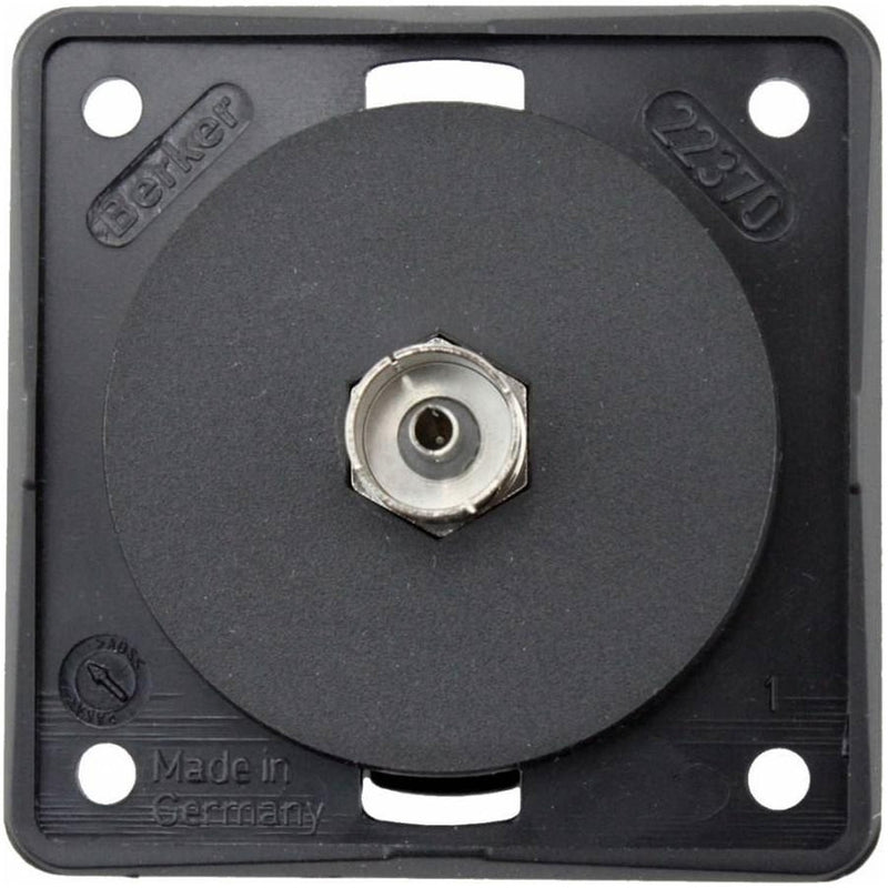 Berker TV Aerial Outlet Socket for Caravan & Motorhome - Single Co-Axial Point Berker - UK Camping And Leisure