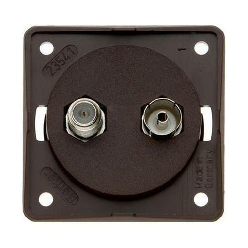 Berker TV & Satellite Socket (Black) - Ideal for Caravans and Motorhomes Berker - UK Camping And Leisure