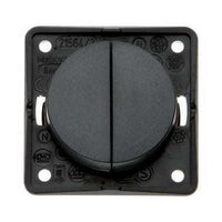 Berker Twin Double Momentary Rocker Switch Anthracite - Versatile and Stylish Interior Solution