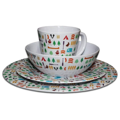 Olpro Berrow Hill Melamine Set (16 Piece) Olpro - UK Camping And Leisure