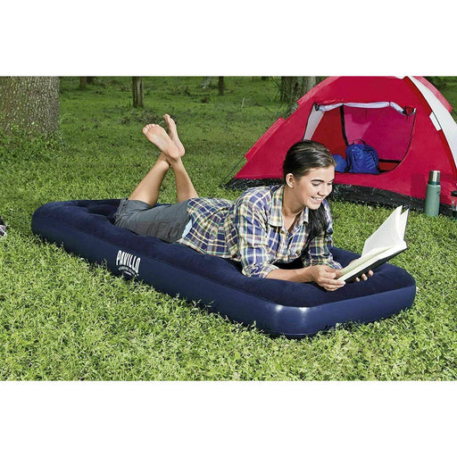 Bestway Inflatable Single Air Bed Premium Quality Flocked Blow Up Mattress UK Camping And Leisure