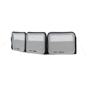 Quest Falcon Pro AirShield 500 Windbreak (3 panels - mid grey) Quest Leisure - UK Camping And Leisure