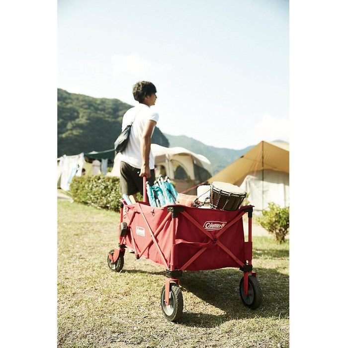 Coleman Camping Wagon 2000035214 Max. 85kg Hand Cart Trolley Red Foldable Garden Coleman - UK Camping And Leisure