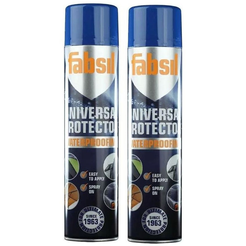 2x Grangers Fabsil Universal Aerosol Waterproofing Reproofing Spray 600ml Fabsil - UK Camping And Leisure