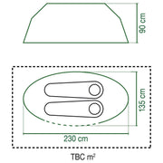 Coleman Fast Pitch Pop Up Galiano 2 Person Blue Tent Coleman - UK Camping And Leisure