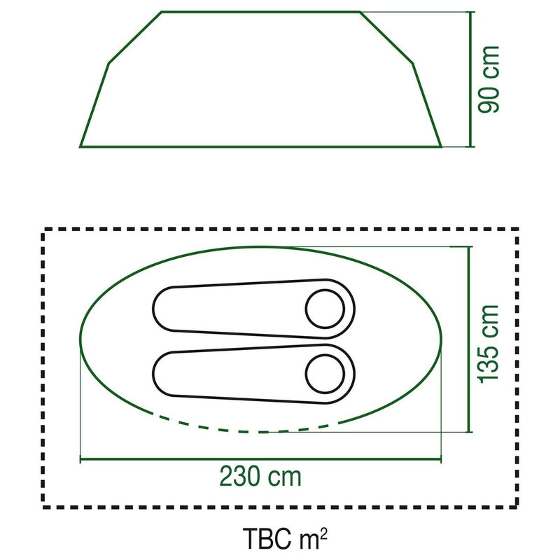Coleman Fast Pitch Pop Up Galiano 2 Person Blue Tent Coleman - UK Camping And Leisure
