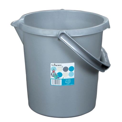 10L Bucket Silver UK Camping And Leisure - UK Camping And Leisure