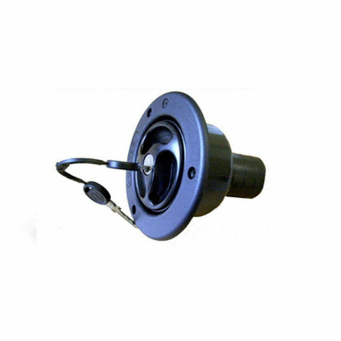 Black Lockable Water Tank Filler Cap with Keys - ES2150 - Caravan / Motorhome PLS - UK Camping And Leisure