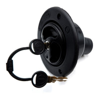 Black Water Inlet Hatch 40mm w/ Locking Filler Cap 78mm Motorhome Caravan Boat