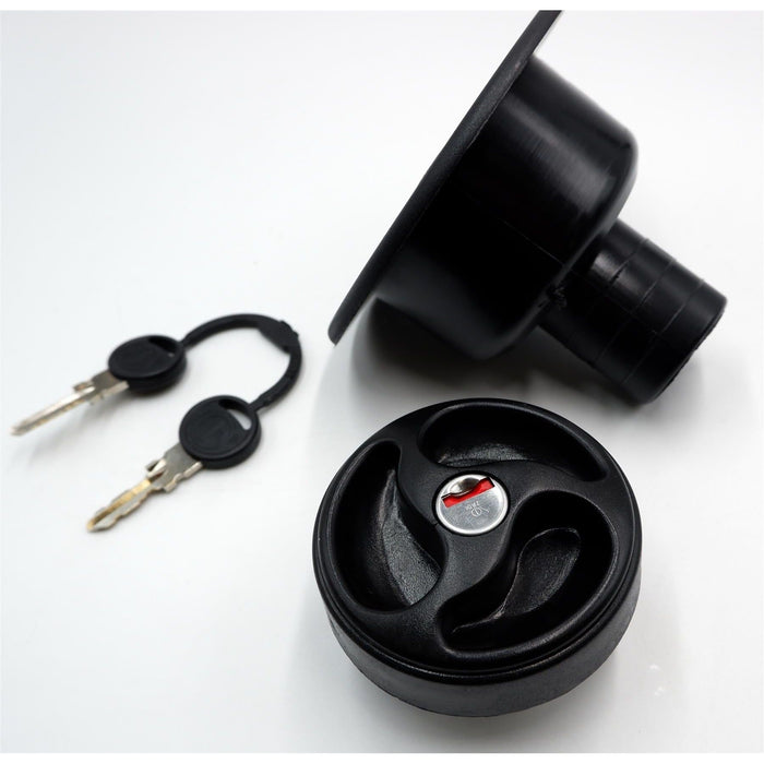 Black Water Inlet Hatch 40mm w/ Locking Filler Cap 78mm Motorhome Caravan Boat Crusader - UK Camping And Leisure