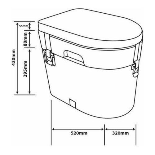 Blue Diamond Nature Calls Eco Composting Toilet Blue Diamond - UK Camping And Leisure