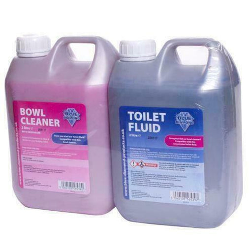Blue Diamond Twin Pack 2 Litre Chemical Toilet Fluid Blue Diamond - UK Camping And Leisure
