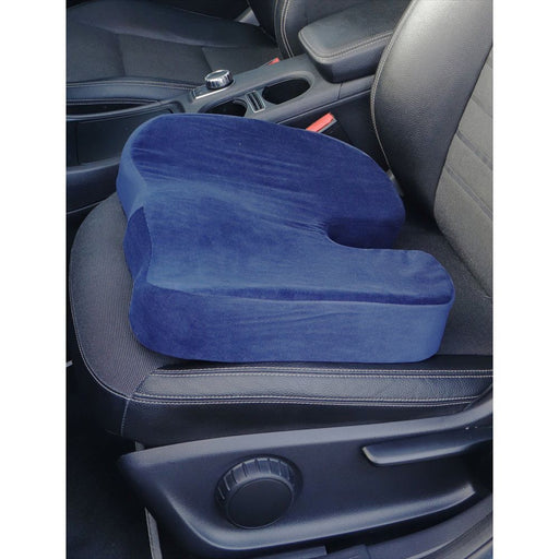 Blue Spin, Coccyx & Back Support Pressure Relieve Memory Foam Car Seat Cushion UK Camping And Leisure