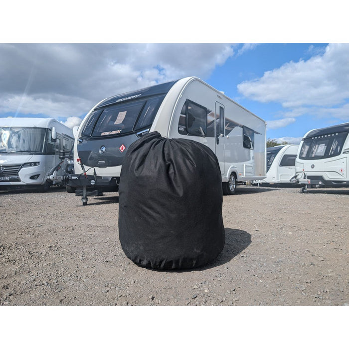 OLPRO Breathable Waterproof 4Ply Caravan Cover with Free Hitch Cover Black Olpro - UK Camping And Leisure